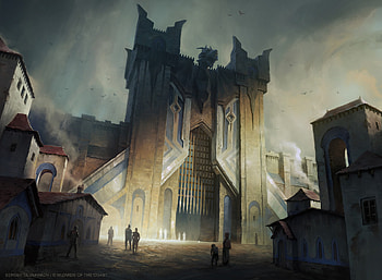 Black Dragon Gate, man made, Magic: The Gathering HD wallpaper
