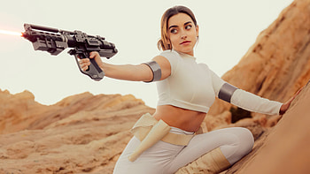 Padme Amidala Star Wars Cosplay , star-wars, cosplay, movies, artist, artwork, digital-art HD wallpaper