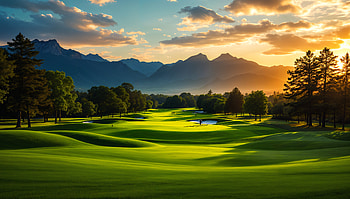 Stunning Golf Course Scenery - Ultra, golf course, mountain, landscape, nature HD wallpaper