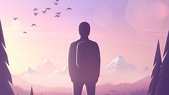 Men Backpack Minimalism, minimalism, artist, artwork, digital-art, minimalist, alone HD wallpaper