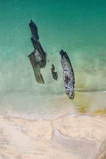 Nature, Sea, View From Above, Overview, Review, Height, Islands HD phone wallpaper