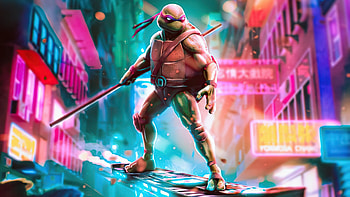 The Cyberpunk Ninja Turtle , ninja-turtle, cyberpunk, artist, artwork, digital-art HD wallpaper