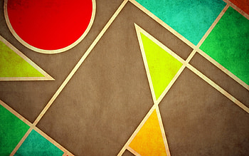Geometric shapes , Abstract design, Vibrant background, Shape pattern HD wallpaper