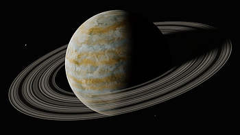 Universe, Rings, Dark, Space, Planet HD wallpaper