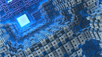 Cubes, Fractals HD wallpaper