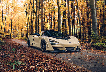 Outdoor, autumn, yellow, McLaren 720S, 2018 HD wallpaper