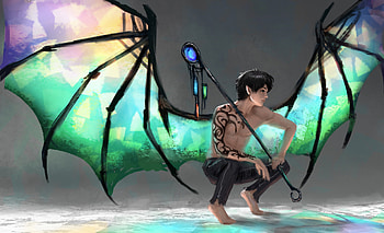 Glass Dragon Digital Art, dragon, artist, artwork, digital-art, deviantart HD wallpaper