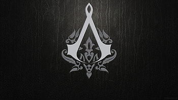 Preview assassins creed, emblem, background, sign HD wallpaper