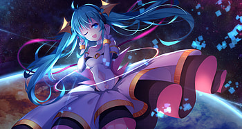 Hatsune Miku , hatsune-miku, anime-girl, anime HD wallpaper