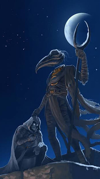 Khonshu, moon, Egypt, god HD phone wallpaper