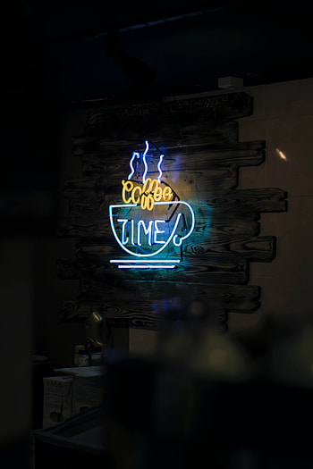 Coffee, Words, Shine, Light, Neon, Glow, Text HD phone wallpaper