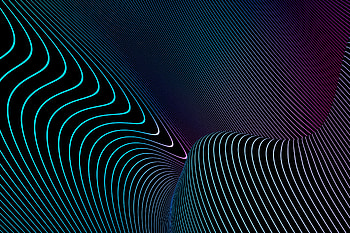 Curves, lines, neon dark, wrap HD wallpaper