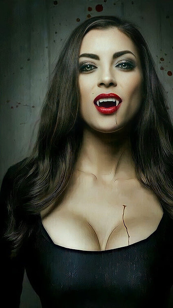 Vampire, teeth HD phone wallpaper