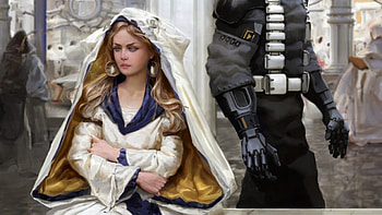 Fantasy woman, white, fantasy, woman, future HD wallpaper