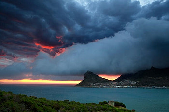 Burning Clouds, clouds, beautiful, , burning HD wallpaper