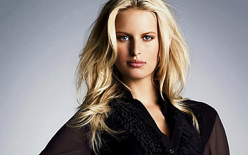 Karolina Kurkova, Model, Green Eyes, Blonde, Long Hair HD wallpaper
