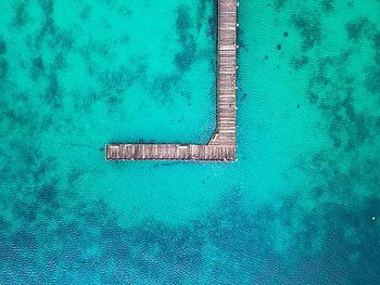 Nature, Water, View From Above, Pier, Ocean HD wallpaper
