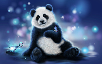 Most Beautiful Panda 3D HD wallpaper