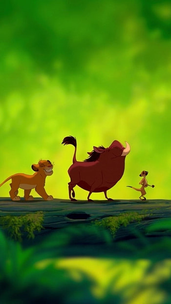 Lion King, Green Background HD phone wallpaper
