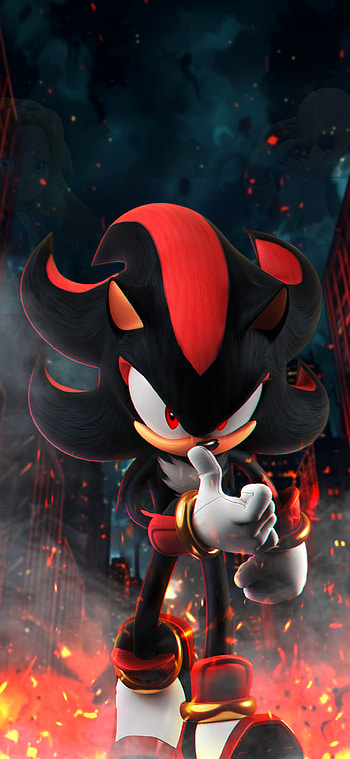 Shadow: Ember Night Mobile, Shadow the Hedgehog HD phone wallpaper