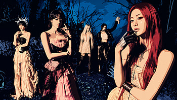 LE SSERAFIM — Moonlit Elegance, Girl Band HD wallpaper