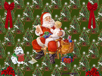 Santa reading the list, winter, holiday, snow, christmas, santa HD wallpaper