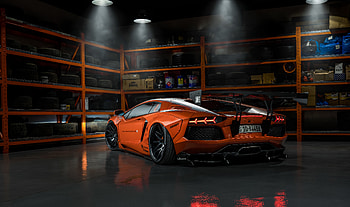 Orange Lamborghini 2019, lamborghini-huracan, lamborghini, cars, behance HD wallpaper