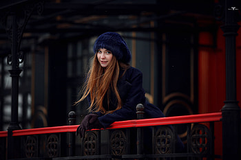 Russian woman, girl model, long hair HD wallpaper