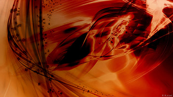 Black orange abstract HD wallpaper