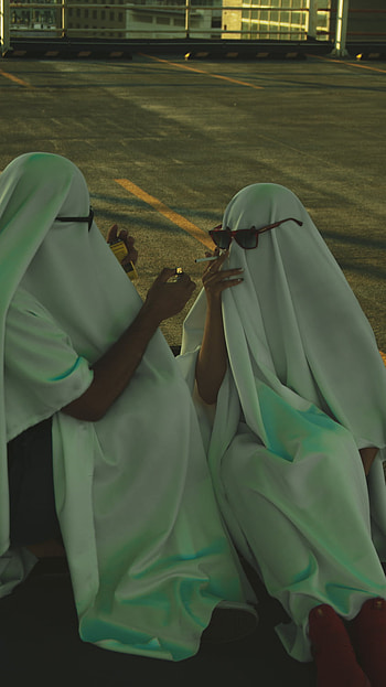Ghost aestetik, halloween, miedo, aestetic, tumblr HD phone wallpaper