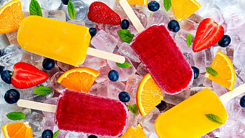 Refreshing summer treat, Colorful popsicles, Sweet frozen delight, Mouth-watering dessert HD wallpaper