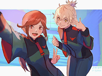 Felsi Rollo & Petra Itta, Anime, Mobile Suit Gundam: The Witch from Mercury HD wallpaper