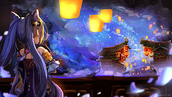 Keqing (Genshin Impact), Genshin Impact, Video Game HD wallpaper