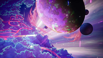 Analysis on Xbox Series X, Artful Escape experience, Visual journey, Celestial beings HD wallpaper