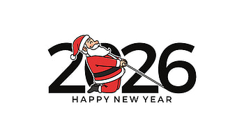 2026, Happy New Year 2026, Santa Claus, Christmas HD wallpaper
