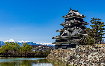 Matsumoto Castle, 360-degree view, Panoramic beauty, Historic monument HD wallpaper