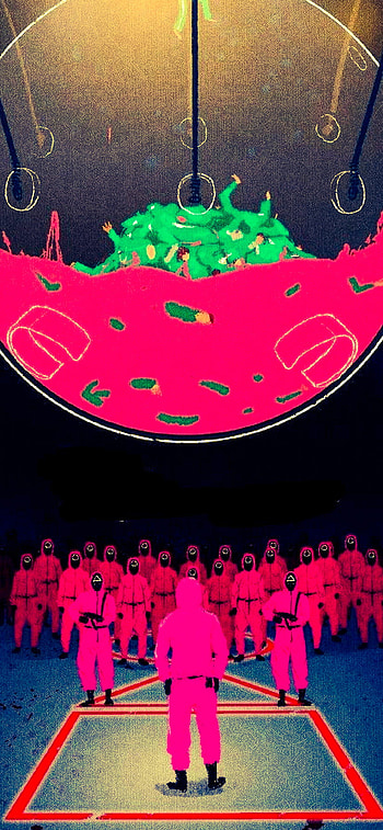 Squid game, Squid games HD phone wallpaper