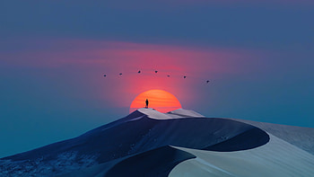 Rest Time, artist, artwork, digital-art, outrun, sunset HD wallpaper