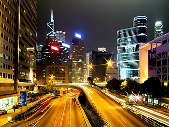 Cities, Roads, Streets, Night, Architecture HD wallpaper