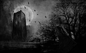 Dark Gothic Art, Fantasy artwork, Haunting beauty, Intriguing HD wallpaper