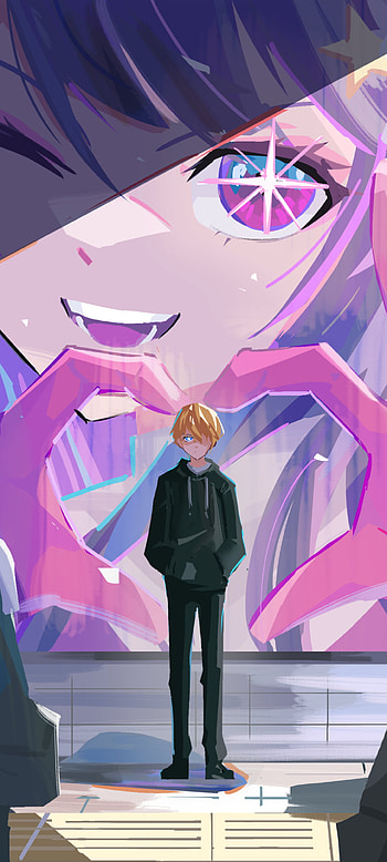 Hoshino Ai & Aquamarine Hoshino, Anime, Oshi no Ko HD phone wallpaper