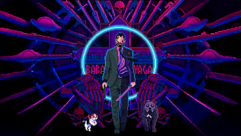 John Wick 8 Bit, john-wick, movies, artwork, keanu-reeves, 8-bit, artstation HD wallpaper