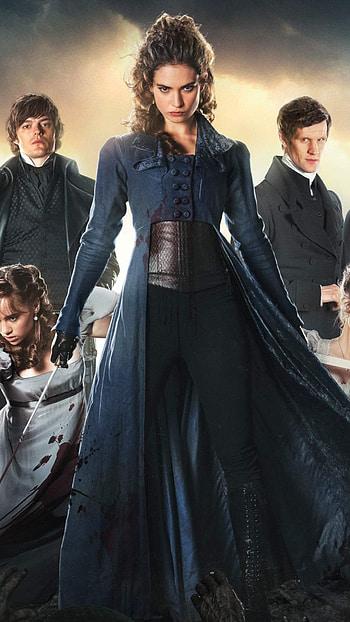 Lily James, Pride and Prejudice and Zombies, Memorable movie, Talented cast HD phone wallpaper