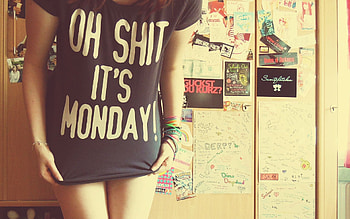 Monday Freak, girls, funny, monday HD wallpaper