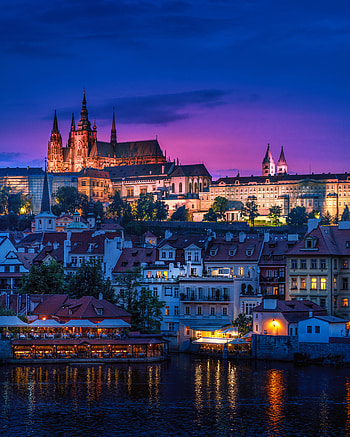 Cities, Rivers, Lock, Lights, Night City HD phone wallpaper