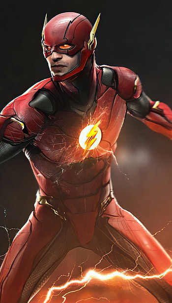 The Flash , ultra HD phone wallpaper