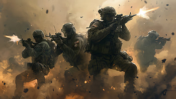 Call of Duty Fan Art: Intense Battlefield Warriors, Call Of Duty, fan art HD wallpaper