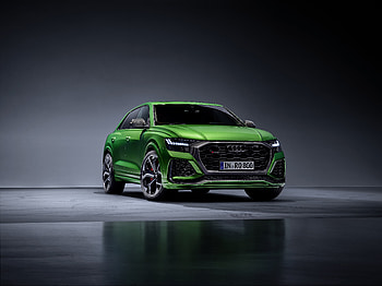 Audi Q8, green SUV, car HD wallpaper