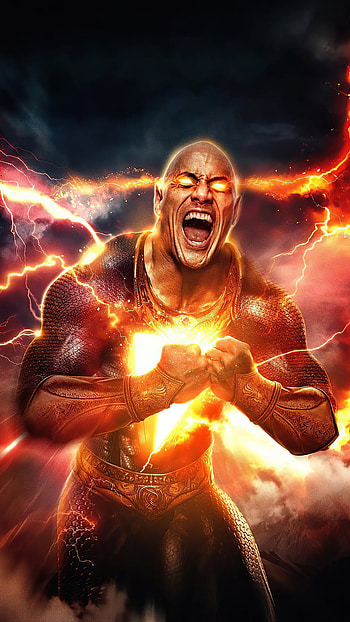 Black Adam, The-Rock, Black-Adam, Dwayne-Johnson, DC HD phone wallpaper