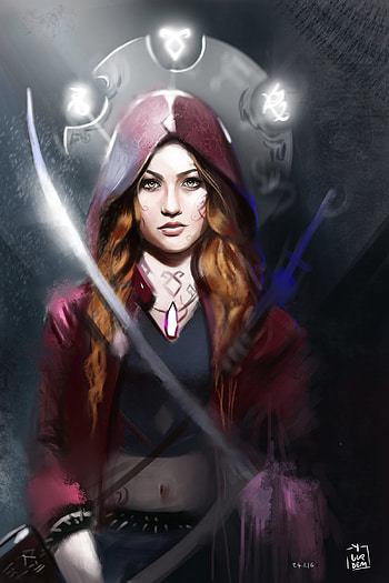 ... ShadowHunters - Clary Fray Illustration / L Hunt by vurdeM HD phone wallpaper